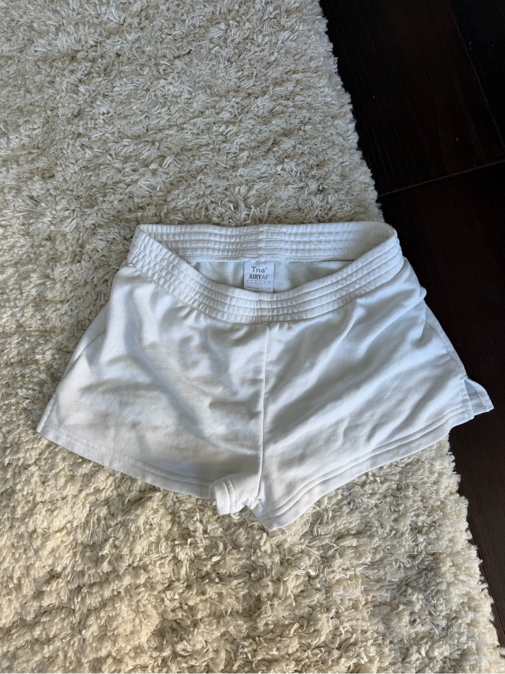 TNA Airy Fleece 2” Sweatshorts in White